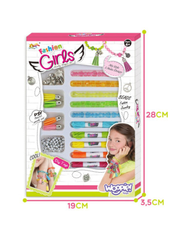 WOOPIE Zestaw do Robienia Biżuteri Bransoletek Wisiorków Pierścionków