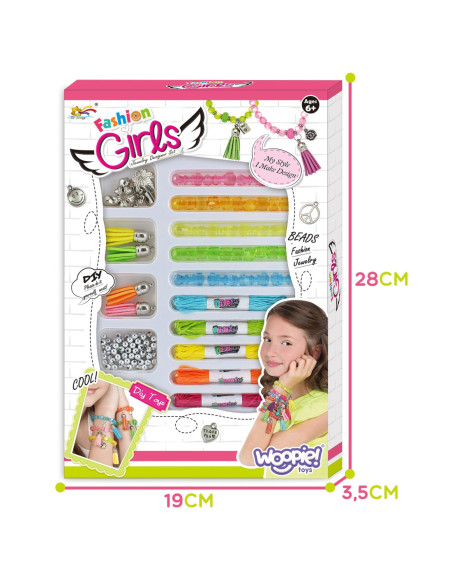 WOOPIE Zestaw do Robienia Biżuteri Bransoletek Wisiorków Pierścionków