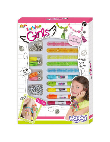 WOOPIE Zestaw do Robienia Biżuteri Bransoletek Wisiorków Pierścionków
