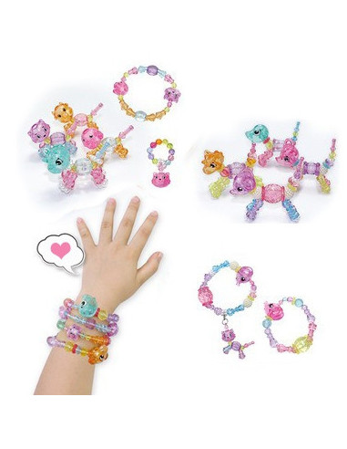 WOOPIE Zestaw do Robienia Biżuteri Bransoletek Wisiorków Pierścionków Kloczyków ze Zwierzątkami