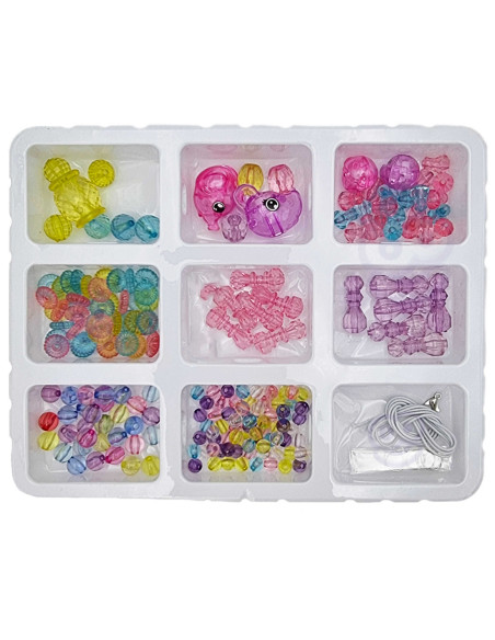 WOOPIE Zestaw do Robienia Biżuteri Bransoletek Wisiorków Pierścionków Kloczyków ze Zwierzątkami