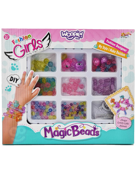 WOOPIE Zestaw do Robienia Biżuteri Bransoletek Wisiorków Pierścionków Kloczyków ze Zwierzątkami