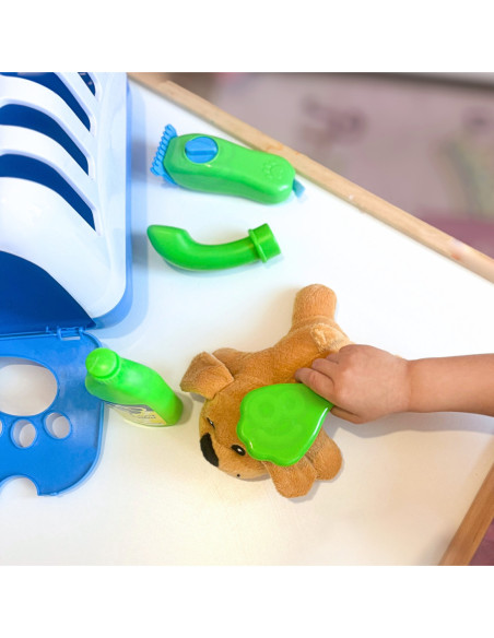 WOOPIE Zestaw Małego Weterynarza Piesek Transporter 6 el.