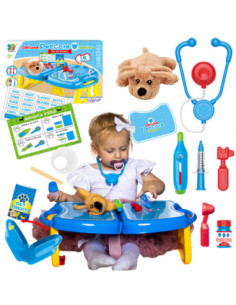 WOOPIE Zestaw Małego Weterynarza Gabinet Lekarski Walizka Piesek 18 el.