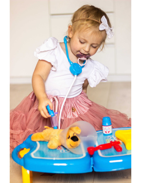 WOOPIE Zestaw Małego Weterynarza Gabinet Lekarski Walizka Piesek 18 el.