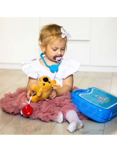 WOOPIE Zestaw Małego Weterynarza Gabinet Lekarski Walizka Piesek 18 el.