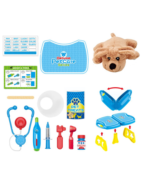 WOOPIE Zestaw Małego Weterynarza Gabinet Lekarski Walizka Piesek 18 el.