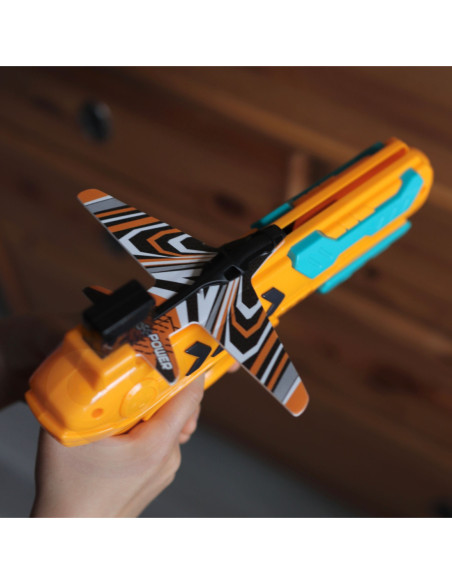 WOOPIE Pistolet Wyrzutnia Samolotów Automtyczna + 4 Samoloty
