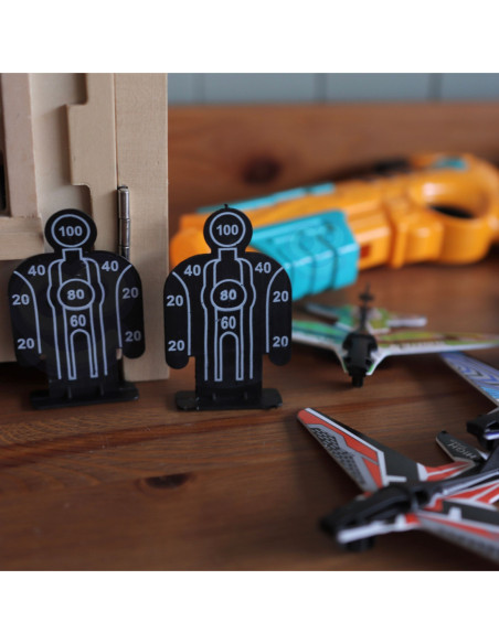 WOOPIE Pistolet Wyrzutnia Samolotów Automtyczna + 4 Samoloty