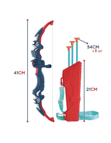 WOOPIE Zestaw Małego Łucznika Łuk Strzały 5el.