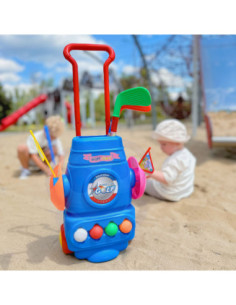 WOOPIE Zestaw do Gry w Golfa + Stojak na Akcesoria na Kółkach 2