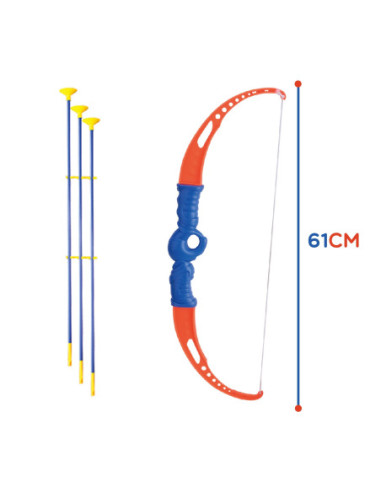 WOOPIE Zestaw Małego Łucznika Łuk Strzały Tarcza  12el.
