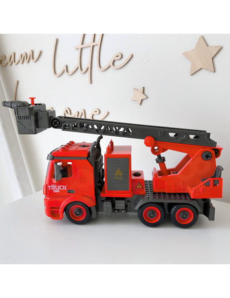 WOOPIE Zestaw Konstrukcyjny Klocki Wóz Strażacki + Śrubokręt