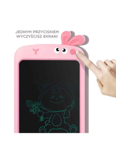 WOOPIE Tablet Graficzny 8.5" Dino dla Dzieci do Rysowania Znikopis + Rysik