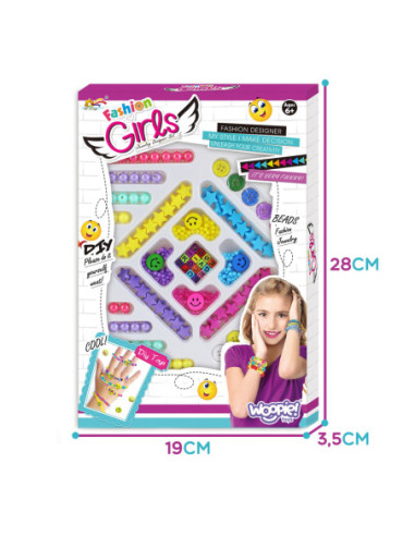 WOOPIE Zestaw do Robienia Biżuteri Bransoletek Wisiorków