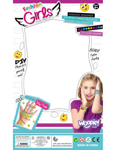 WOOPIE Zestaw do Robienia Biżuteri Bransoletek Wisiorków