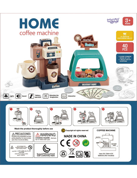 WOOPIE Zestaw Kawiarnia Ekspres do Kawy  + Witryna na Cistka