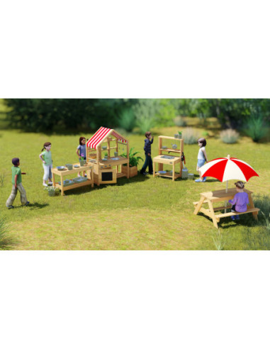 CLASIC WORLD Drewniana Kuchnia Oudoor