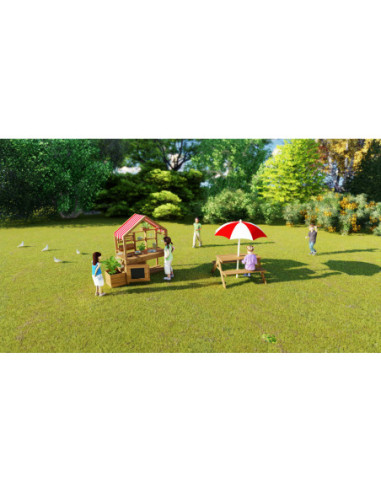 CLASIC WORLD Drewniana Kuchnia Oudoor