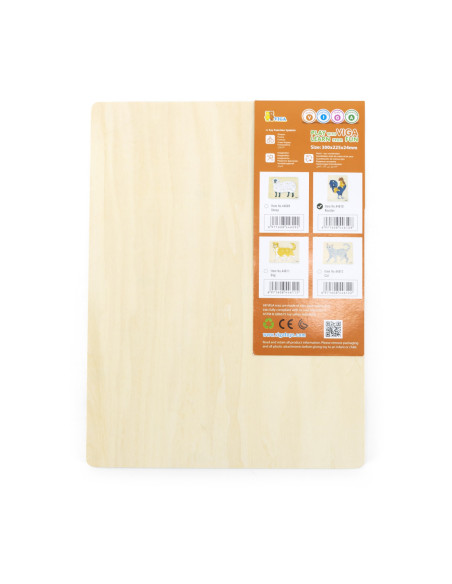 VIGA Drewniane Puzzle Montessori Słoń z Pinezkami