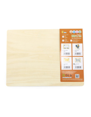 VIGA Drewniane Puzzle Montessori Słoń z Pinezkami