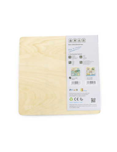 VIGA PolarB Drewniane Puzzle Zwierzęta z Pinezkami