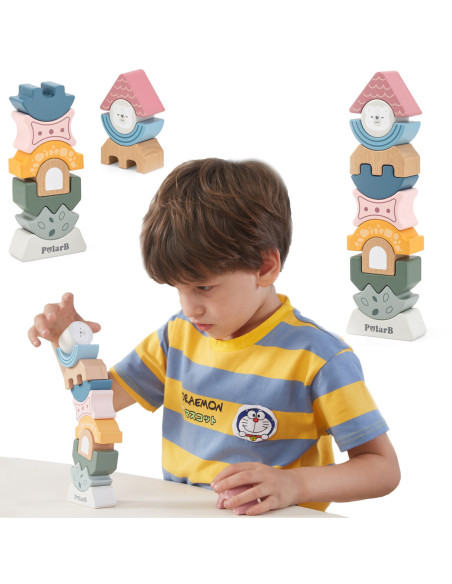 VIGA PolarB Drewniana Układanka Wieża