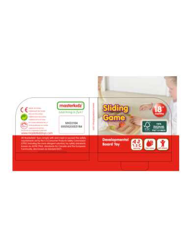 MASTERKIDZ Tablica edukacyjna Gra Przesuwna Labirynt