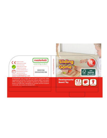 MASTERKIDZ Tablica edukacyjna Gra Przesuwna Labirynt