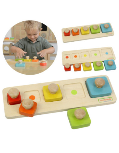 MASTERKIDZ Układanka Nauka Rozmiarów i Kolorów