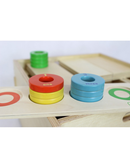 MASTERKIDZ Gra Nauka Liczenia Kolorów Rozmiarów Układanka