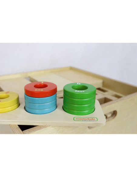 MASTERKIDZ Gra Nauka Liczenia Kolorów Rozmiarów Układanka