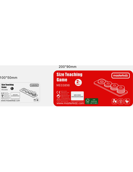 MASTERKIDZ Gra Nauka Liczenia Kolorów Rozmiarów Układanka