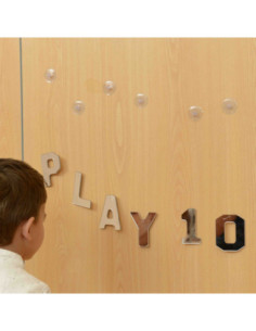 MASTERKIDZ Dwustronne Akrylowe Lustra Litery Liczby Alfabet 2