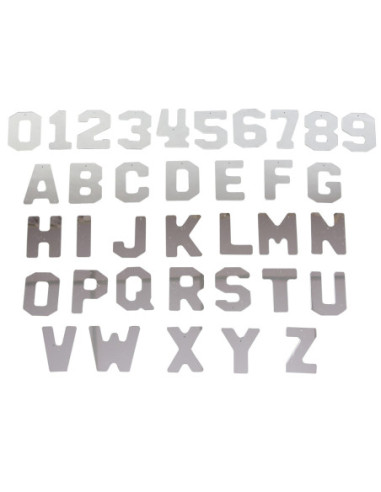 MASTERKIDZ Dwustronne Akrylowe Lustra Litery Liczby Alfabet