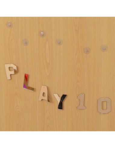 MASTERKIDZ Dwustronne Akrylowe Lustra Litery Liczby Alfabet