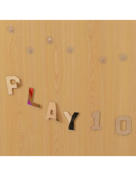 MASTERKIDZ Dwustronne Akrylowe Lustra Litery Liczby Alfabet