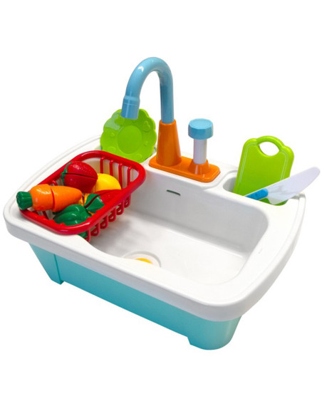 AXI Stół Piknikowy Emily z Ławką i Umywalką na Baterie oraz Pojemnikami na Wodę/Piasek