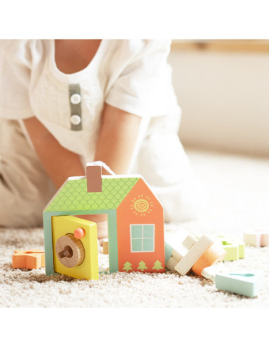 CLASSIC WORLD Drewniane Klocki do Nawlekania