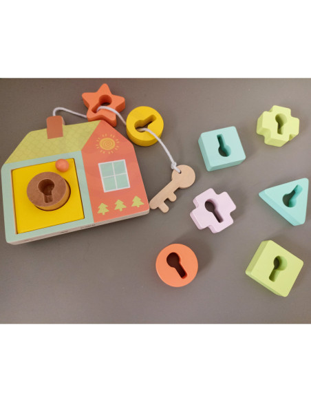 CLASSIC WORLD Drewniane Klocki do Nawlekania