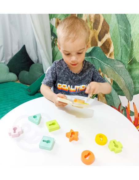 CLASSIC WORLD Drewniane Klocki do Nawlekania