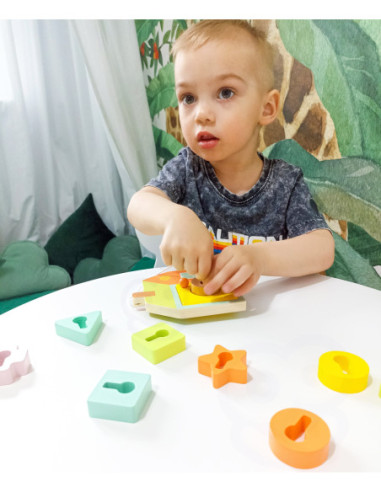 CLASSIC WORLD Drewniane Klocki do Nawlekania