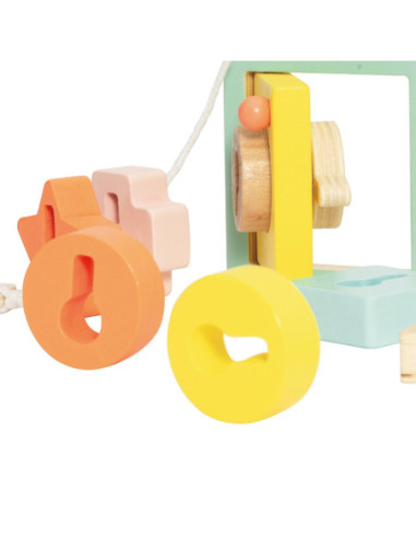 CLASSIC WORLD Drewniane Klocki do Nawlekania