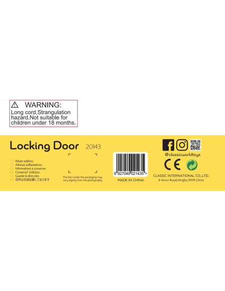 CLASSIC WORLD Drewniane Klocki do Nawlekania