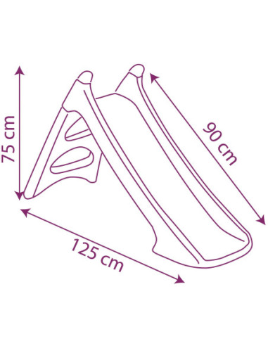 SMOBY Zjeżdżalnia XS Kraina Lodu Ślizg Wodny 90cm Frozen