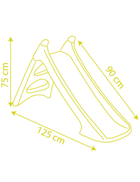 SMOBY Zjeżdżalnia XS Ślizg Wodny 90cm