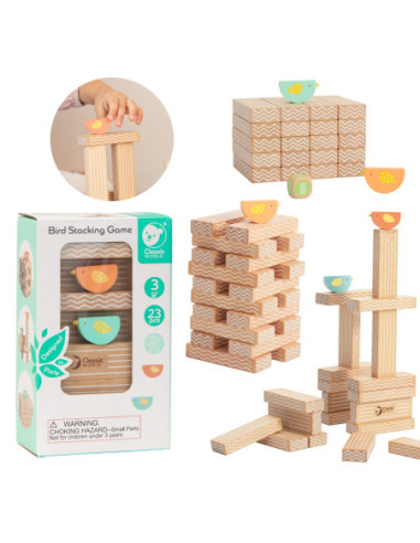 CLASSIC WORLD Gra Edukacyjna Układanie Ptaków
