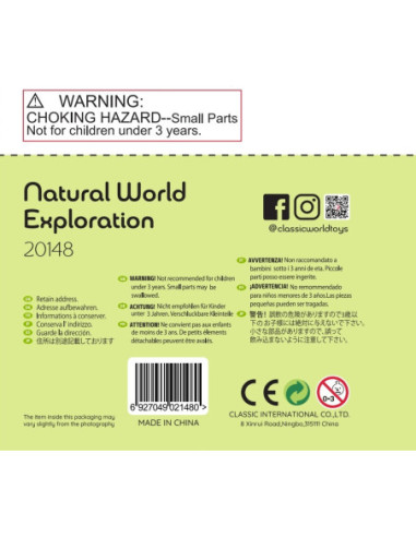CLASSIC WORLD Mikroskop 2w1 Lupa dla Dzieci Eksploracja Świata Przyrody