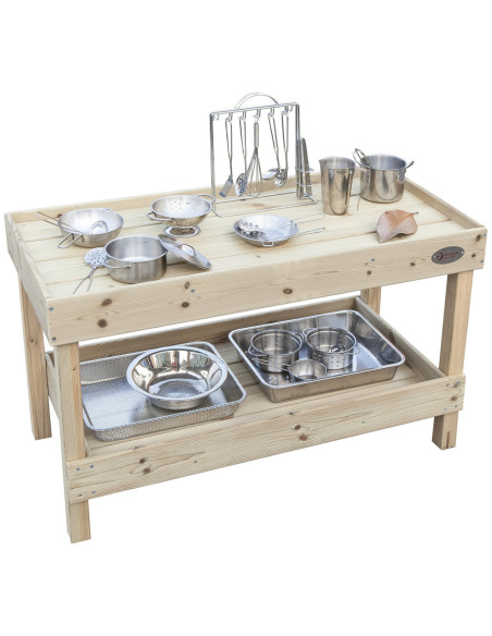 CLASSIC WORLD EDU Drewniany Blat Kuchenny Szafka na Akcesoria Kuchenne Plac Zabaw