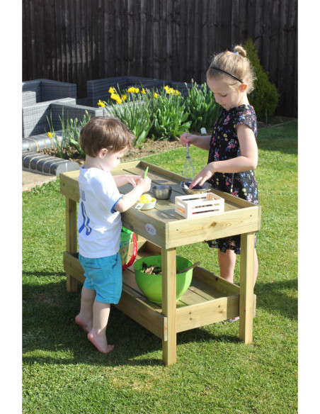 CLASSIC WORLD EDU Drewniany Blat Kuchenny Szafka na Akcesoria Kuchenne Plac Zabaw